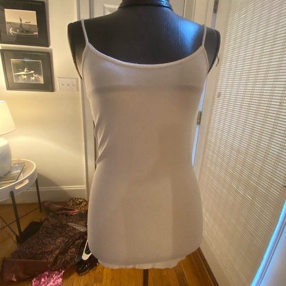 White Stretch Tank Top - Picture 2 of 3